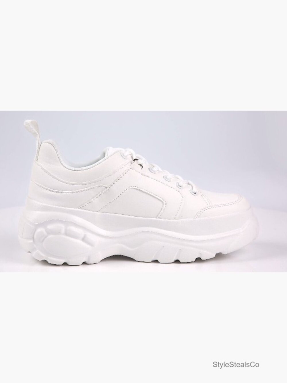 Chunky Platform Dad Colorblock Lace-Up Walking Sneakers - Picture 7 of 7